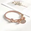 Nueva tendencia especial pulsera de acero de titanio de alta calidad moda femenina todo-partido sin decoloración joyería de pulsera transfronteriza europea y americana