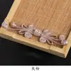 Hebilla de Disco Estilo Chino con Acabado Satinado Retro, Adornada con Perlas de Jade y Hebilla de Mariposa, Adecuada para Decoración de Hanfu y Qipao, Fácil de Coser Sin Tejer