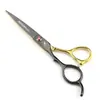 Tijeras Adelgazadoras de Cabello Neipson Negro y Dorado de 6.0 pulgadas para Zurdos, Tijeras para Zurdos