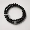 Pulsera de Cristal Dorado Natural Doble Círculo para Mujer, Nuevo Estilo Chino, Pulsera de Cristal de Buena Suerte y Fortuna, Joyería de Alto Nivel Estilo Nacional al por Mayor