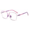 Lentes para Niños Nuevos Lentes para Niños con Luz Anti-Azul Lentes Planos Sin Graduación Poligonales TR90 Fabricante Mayorista 52931