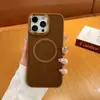 Adequado para Capa de Celular Magnética Apple 17Promax 2,0 mm Toque de Pele Fosco Estrutura Galvanizada Capa Protetora Ip16 15