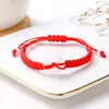 Pulsera de Cuerda Roja Benmingnian Tejida a Mano Hebilla Ping An de Jade Sintético Seguridad Cuerda de Mano para Hombres y Mujeres Joyería de Regalo Venta al por Mayor