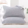 Funda de Almohada de Gasa de Cuatro Capas 2025 Nueva Hilo Fino Algodón Puro Gasa Adultos Pareja Hombres y Mujeres Funda de Almohada de Gama Alta Funda de Almohada