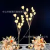 Boda Accesorios de Boda Árbol Frutal Feliz de Hierro Lámpara Guía de Camino Bola de Amor Adornos Luminosos Decoración Montaje de Escenario Dorado