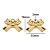 Acessórios de pingente de laço de aço inoxidável série pingente brincos DIY pingente de colar acessórios de joalheria pingente atacado