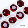 Dongzhou Cristal redondo fondo puntiagudo taladro accesorios de joyería DIY K9 taladro de vidrio de alta calidad 27mm color taladro decorativo fabricantes