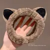 Diadema de Felpa Linda de Otoño para Lavado Facial para Mujeres, Modelo Nuevo 2026, Especialmente Diseñada para Maquillaje y Mascarillas Faciales, Diadema de Color Café de Alta Gama
