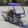 Triciclo Toldo de Cabine Transparente Proteção Solar à Prova de Chuva Chapa Frontal do Carro Vidro Temperado Toldo de Chuva Elétrico Espessado