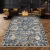 Alfombra Retro Americana Sala de Estar Área Grande Resistente a la Suciedad Cojín para Mesa de Centro Manta para Sofá Dormitorio Fácil de Cuidar Manta de Noche Puede Representar Cabello