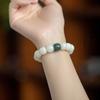 Pulsera de raíz de Bodhi de Jade Blanco de Ecología Original Xingyue Wenwan Cuentas de Buda para hombres y mujeres Pulsera de Bodhi Accesorios de mano de diamante