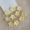 Color sólido chapado flor de cinco pétalos DIY estilo antiguo accesorio para el cabello horquilla componentes materiales acrílico cuentas sueltas coloridas venta al por mayor