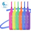 Marcador de Resaltado Multicolor Transfronterizo Clásico Más Vendido Bolígrafo Marcador Set de 6 Colores Punta Oblicua Fabricante