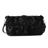 Bolsos de Alta Gama para Mujer 2025 Nuevo Bolso Bandolera de Moda Textura Plegada Bolso de Hombro Único Cruzado Color Puro Bolso Cuadrado Pequeño