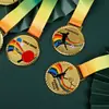 Medalhas de Metal Personalizadas para Eventos Esportivos, Competições de Maratona, Prêmios Honoríficos, Jogos Esportivos de Campus, Medalhas de Ouro, Prata e Bronze