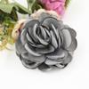 Acessórios de vestuário diy tecido coreano artesanal grande flor rosa acessórios de cabelo segurando flores materiais de decoração de casamento