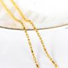 Bolso de cadena de oro real de 18 quilates color oro 235 clip cuenta grande cadena metálica cadena de caja cadena o plana accesorios para collar DIY