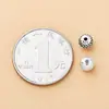 Nuevas Cuentas Espaciadoras de Plata de Ley S925, Patrón Personalizado Retro de Escamas de Dragón Cuentas de Espiga de Trigo Accesorios para Pulseras de Joyería de Plata DIY