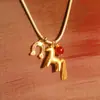 Pingente de Franja Longa de Pônei Moda Divertida Corrente para Clavícula Estilo Casual Versátil Colar Design de Nicho Joias para Mulheres