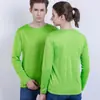 Camiseta Esportiva de Secagem Rápida com Manga Longa e Logo Estampado Roupa de Trabalho Gola Redonda Camisa Publicitária Roupas para Corrida de Maratona com Personagens Estampados Personalizados