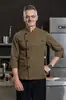 A Zheyi oferece uniformes de chef de alta qualidade, com mangas de três quartos e fechos diagonais de botões, adequados para trabalho em catering e hotéis.. Também oferecemos opções de atacado para bordado personalizado de logotipos