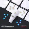 Mini Pequeño Grande Fondo Plano Forma Especial Diamante Elfo Cálido Color Aurora Vidrio K9 Decoración de Uñas Joyería de Arte de Uñas Venta al por Mayor