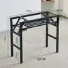 Estrutura de Mesa Dobrável, Suporte de Mesa Longa, Estrutura de Ferro de Camada Dupla/Camada Única, Pernas de Mesa, Pernas de Estrutura de Mesa Dobrável em Ferro Artístico com Travessas