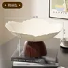 Nova Fruteira de Pé Alto da Temu para Uso Doméstico, Prato de Petiscos para Sala de Estar, Fruteira em Formato de Pétala, Prato para Frutas Secas e Doces de Mesa de Centro
