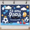 Fundo para Dia dos Pais Transfronteiriço Decoração de Festa Parede de Fundo para Fotografia de Feriado Tecido de Parede Bandeira de Banner para Pendurar ao Ar Livre