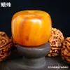 Ámbar Miel Vieja Cera Tipo Viejo Barril de Cuentas Tambor de Cuentas Pastel de Cuentas Cuenta Perforada Cuenta Suelta Cuenta Superior Vajra Pulsera de Cuentas Cuenta Espaciadora Bodhi Ying Shuo