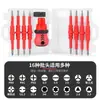 Conjunto de Catraca 34 em 1 Transfronteiriço, Várias Lâminas, Chave de Fenda Elétrica Manual Revestida de Borracha, Ferramentas de Reparo Doméstico