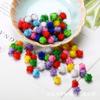 Pompones Pequeños de Colores Manualidades DIY Pompones Materiales para Manualidades de Jardín de Infancia Pompones Decorativos Pompones con Purpurina Accesorios