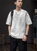 Playera de Manga Corta para Hombre 2025 Nueva Verano Delgada Cuello Redondo Combinable Moderna Manga Corta Holgada Casual Camiseta para Hombre