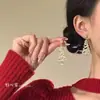 Brincos de Árvore de Natal Estrela Dourada de Inverno para Mulheres Design Único de Nicho Brincos de Árvore de Natal Meteoro Elegantes de Alta Qualidade