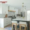Guangzhou Gabinete Personalização Carvalho Vermelho Madeira Maciça Gabinete Integrado Personalização Armário de Cozinha Americano Exportação de Armários de Cozinha Personalização de Casa Inteira