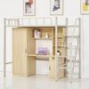 Cama de Dormitorio Universitario Armario Integrado Apartamento Cama Elevada Mesa Debajo de la Cama Cama Loft Armario Cama Integrada Mayoreo