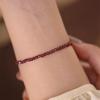 Granate natural diseño diy pulsera de moda para mujer pulsera hecha a mano joyería fábrica venta al por mayor gran cantidad Congyou