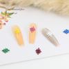 Celebridad de internet nuevo estilo joyería para uñas estilo japonés lujo ligero aleación pintura en aerosol tridimensional# Joyería para uñas con pintura en aerosol de color palabra