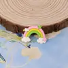 Accesorios de Materiales para Joyería DIY de Arcoíris Dibujados a Mano Fundas para Teléfono Móvil Parches para Refrigerador Accesorios de Goma Suave de PVC Accesorios para el Cabello