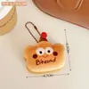 Pingente Fofo de Boneca Squeaky de Pão Torrado para Meninas, Decoração de Boneca Versátil, Pingente Pequeno Cartoon para Mochila