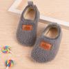Calcetines de Piso de Invierno para Niños con Suela de Zapato Forro Polar Engrosado Antideslizante Suela Suave Calcetines de Zapato para Bebés Niños y Niñas