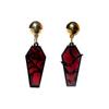 Aretes Creativos Retro de Halloween Araña Calabaza Bruja Acrílicos Personalizados Ataúd Hueco