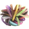 Corda de Couro Sintético de Veludo Coreano 5mm Feita à Mão Corda de Couro de Veado DIY Corda Acessórios ZAKKA Materiais para Joias DIY 41 Cores Corda de Couro