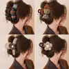 Clip para Cabello de Volumen Medio, Clip para Cabello de Bajo Volumen para Mujeres, Pinza de Tiburón de Felpa para Otoño e Invierno en la Parte Posterior de la Cabeza, Pinza para el Cabello de Gama Alta para Semirecogido