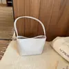 Bolso de mujer de gran capacidad, nuevo modelo de verano 2026, bolso de cubo tejido de alta gama de nicho para el hombro o la axila para el trabajo