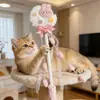 Varinha Mágica Ali Cat Teaser Starlight Shining Brinquedo para Gatos Autoentretenimento Alívio do Tédio Haste Longa Resistente à Mordida Suprimentos de Brinquedo para Gatos
