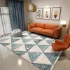 Nueva Alfombra de Piso Sala de Estar Dormitorio Lujo Ligero Alta Calidad Simple Cobertura Total Sofá Alfombra de Piso Grande Mesa de Café Limpiable Alfombra de Mesita de Noche