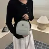Bolsa feminina de lona estilo concha, nova para o verão de 2026, bolsa transversal casual para ombro, bolsa pequena de tecido Oxford, bolsa de armazenamento