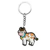 Llavero de Animales de Granja de Dibujos Animados Serie Llavero de Pegamento Suave de PVC Llavero Hebilla Colgante Creativa para Mochila Escolar Pequeño Regalo