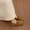 Hebilla de Cinturón Artística Estilo Retro Deslizante Zapatos Birkenstock Perezosos para Mujer Otoño 2026 Nuevas Pantuflas Cerradas Deslizantes para Exteriores